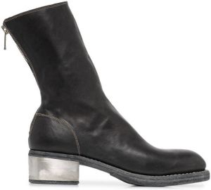 Guidi soft leather mid-calf boots Black
