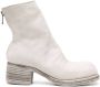 Guidi square-toe leather ankle boots Grey - Thumbnail 1