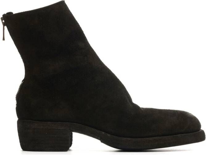 Guidi suede ankle boots Black
