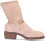 Guidi suede zip-up ankle boots Pink - Thumbnail 1