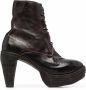 Guidi tapered-heel lace-up ankle boots Black - Thumbnail 1