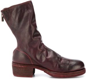 Guidi worn effect boots Brown