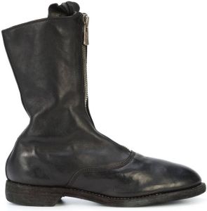 Guidi zip-detail boots Black