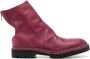 Guidi zip-fastened leather boots Pink - Thumbnail 1