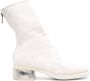 Guidi zip-fastening leather boots White - Thumbnail 1