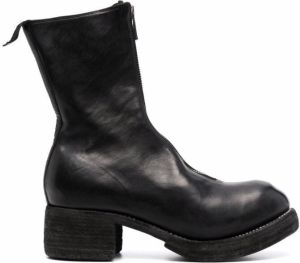 Guidi zip-up ankle boots Black