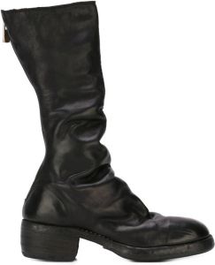 Guidi zip up calf boots Black
