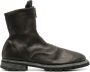 Guidi zip-up leather ankle boots Green - Thumbnail 1