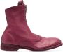 Guidi zip-up leather ankle boots Pink - Thumbnail 1