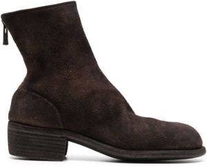 Guidi zipped ankle boots Brown