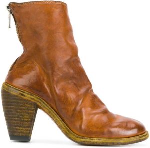 Guidi zipped boots Brown