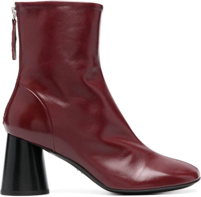 Halmanera Ace 70mm ankle boots Red