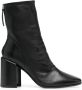 Halmanera Bess 85mm leather boots Black - Thumbnail 1