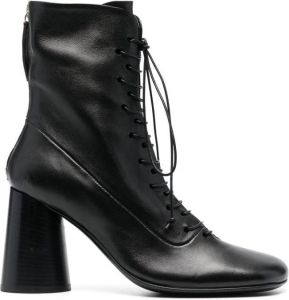Halmanera Dot 08 90mm leather ankle boots Black