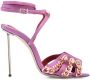 HARDOT 120mm chain-detail heeled sandals Purple - Thumbnail 1