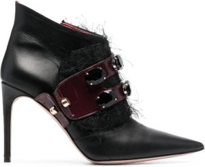 HARDOT crystal-embellished ankle boots Black