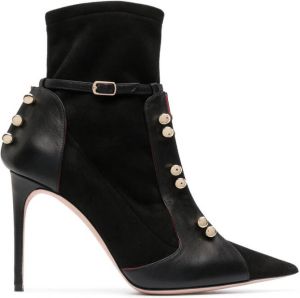 HARDOT stud-detail pointed ankle boots Black