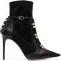HARDOT stud-detail pointed ankle boots Black - Thumbnail 1