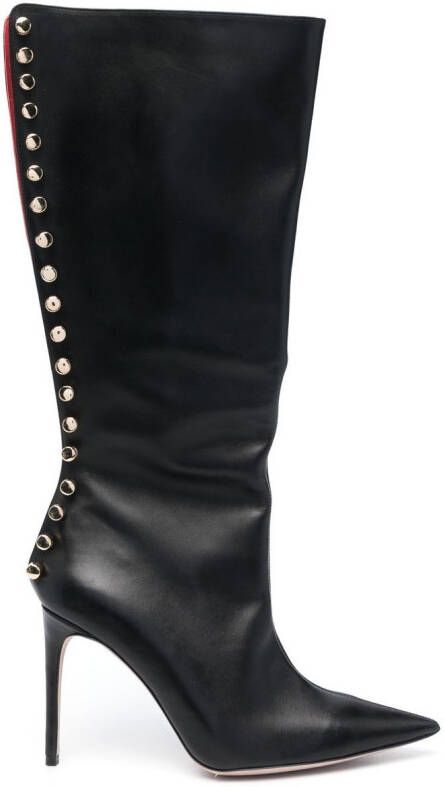 HARDOT stud-embellished 105mm boots Black