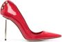HARDOT Supreme Ass Metallic-heel 101mm patent-finish pumps Red - Thumbnail 1