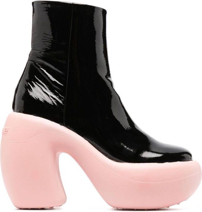 Haus of Honey Bubble 120mm heeled boots Black