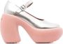 Haus of Honey Bubble Mary Jane 120mm pumps Silver - Thumbnail 1