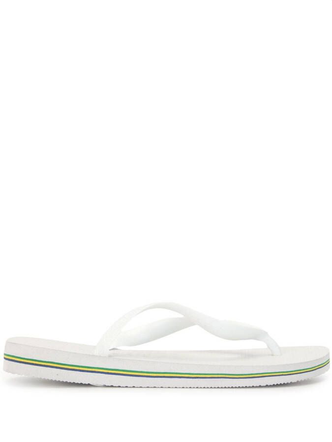 Havaianas flat logo flip-flops White