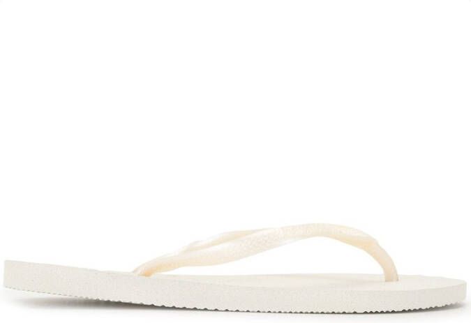 Havaianas Slim textured flip-flops White