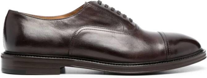 Henderson Baracco almond-toe lace-up oxford shoes Brown
