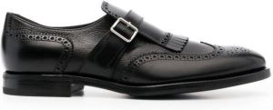 Henderson Baracco fringe-detail monk shoes Black