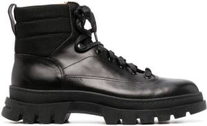 Henderson Baracco lace-up combat boots Black