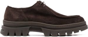 Henderson Baracco lace-up suede shoes Brown