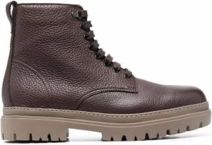 Henderson Baracco leather ankle boots Brown