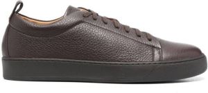 Henderson Baracco leather low-top sneakers Brown