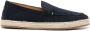 Henderson Baracco logo-embroidered suede loafers Blue - Thumbnail 1