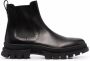Henderson Baracco ridged leather ankle boots Black - Thumbnail 1