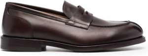 Henderson Baracco round-toe penny loafers Brown