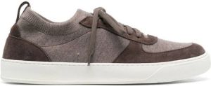 Henderson Baracco sock-style panelled sneakers Brown