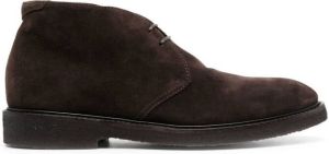 Henderson Baracco suede lace-up boots Brown