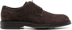 Henderson Baracco suede lace-up derby shoes Brown