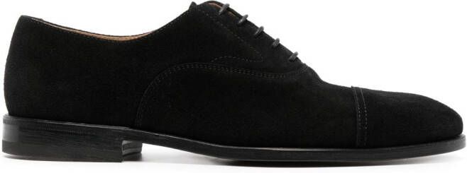 Henderson Baracco suede lace-up oxford shoes Black