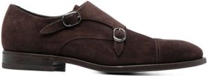 Henderson Baracco suede monk shoes Brown