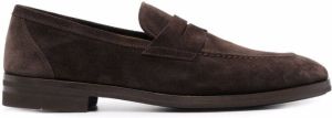 Henderson Baracco suede slip-on loafers Brown
