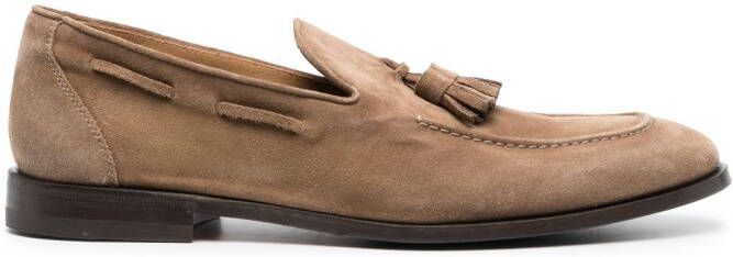 Henderson Baracco tassel-detail leather loafers Neutrals
