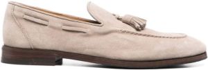 Henderson Baracco tassel-detail suede loafers Neutrals