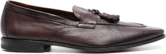 Henderson Baracco tassel-detailed leather loafers Brown