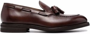 Henderson Baracco tassel-embellished leather loafers Brown