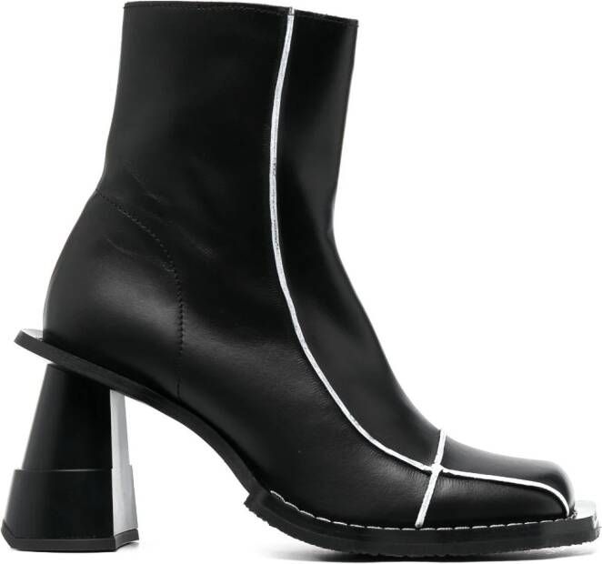 Henrik Vibskov Elle Driver 90mm leather boots Black