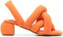 Henrik Vibskov Sausage 60mm crossover-strap sandals Orange - Thumbnail 1