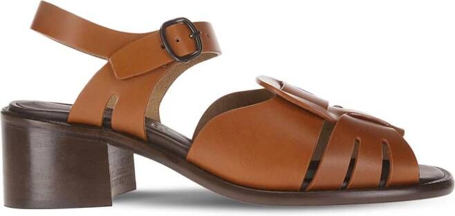 Hereu 55mm leather sandals Brown